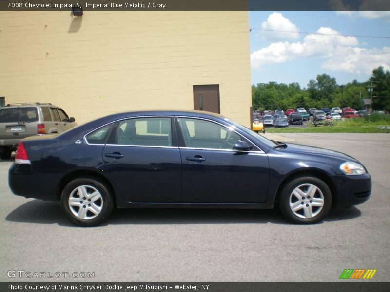 Imperial Blue Metallic / Gray 2008 Chevrolet Impala LS