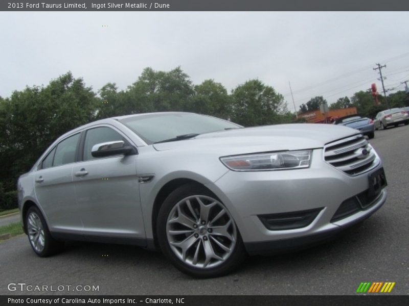 Ingot Silver Metallic / Dune 2013 Ford Taurus Limited