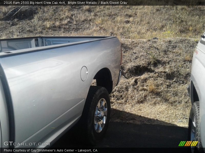 Bright Silver Metallic / Black/Diesel Gray 2016 Ram 2500 Big Horn Crew Cab 4x4