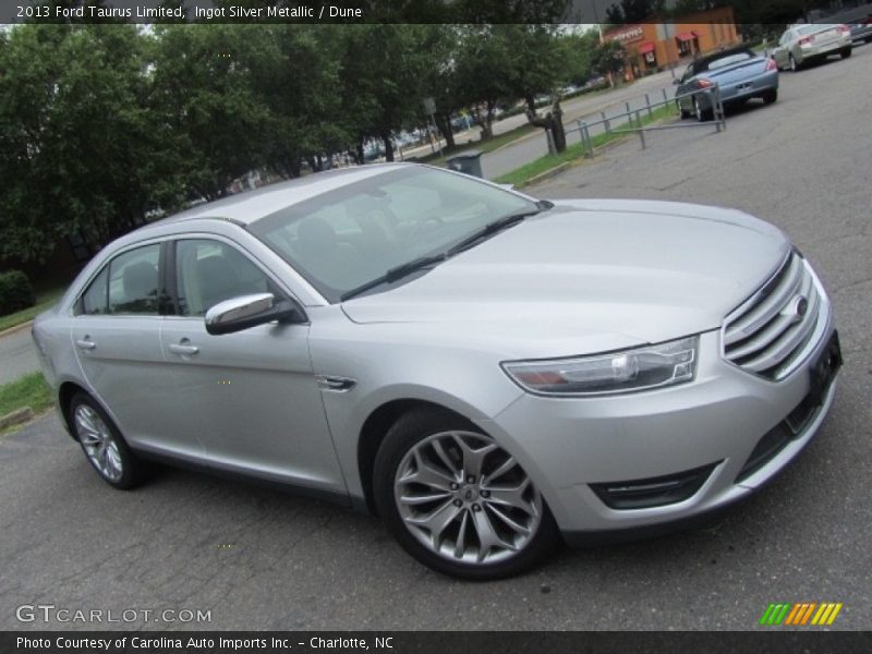 Ingot Silver Metallic / Dune 2013 Ford Taurus Limited