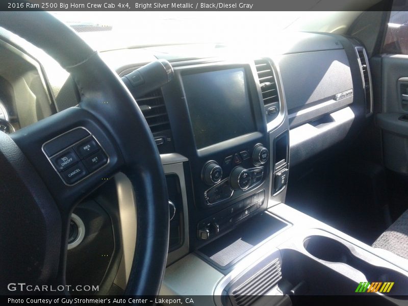 Bright Silver Metallic / Black/Diesel Gray 2016 Ram 2500 Big Horn Crew Cab 4x4