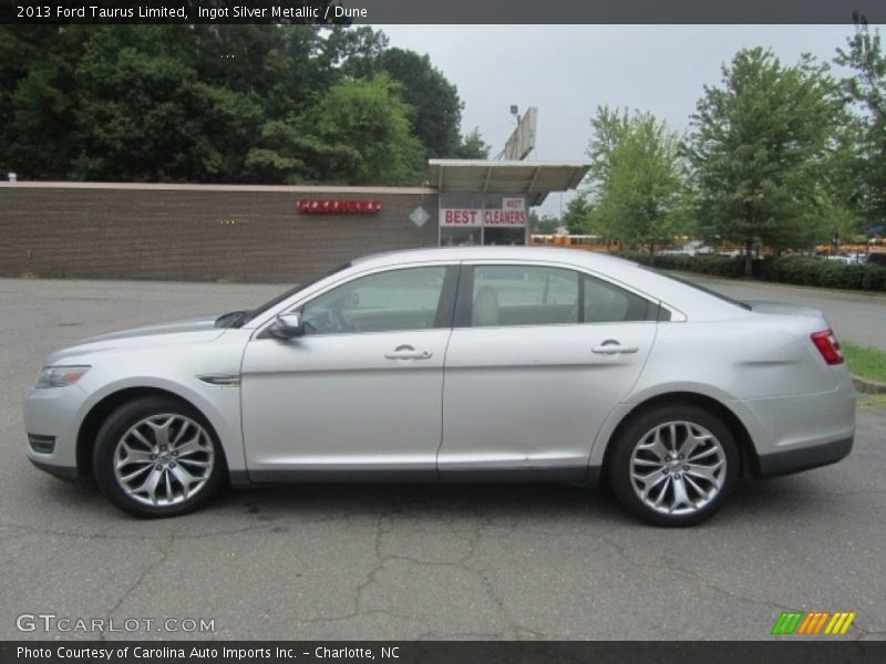 Ingot Silver Metallic / Dune 2013 Ford Taurus Limited