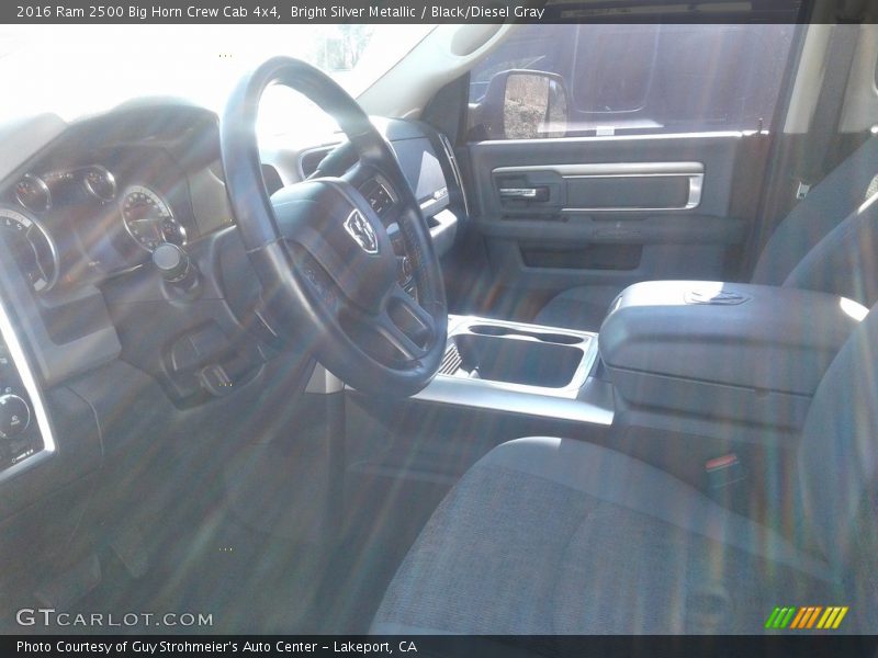 Bright Silver Metallic / Black/Diesel Gray 2016 Ram 2500 Big Horn Crew Cab 4x4