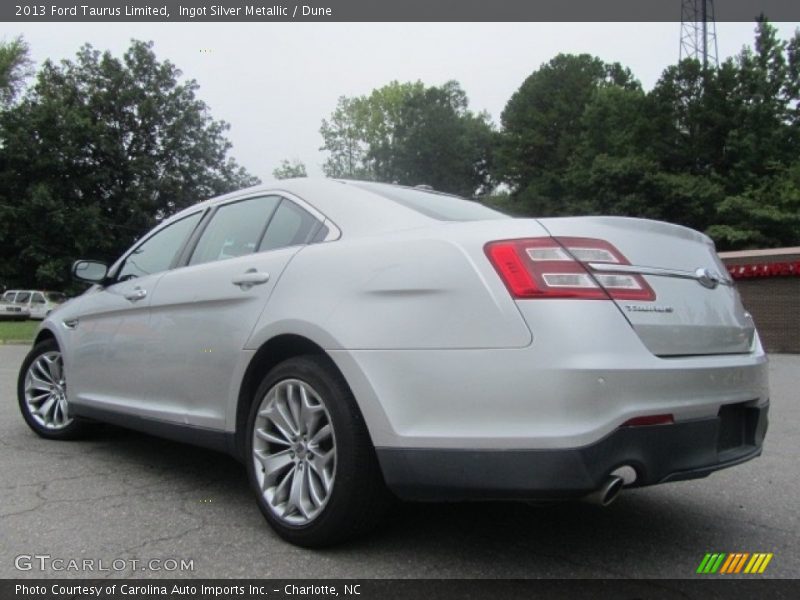 Ingot Silver Metallic / Dune 2013 Ford Taurus Limited