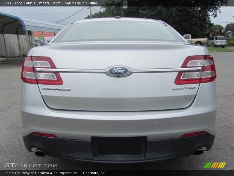 Ingot Silver Metallic / Dune 2013 Ford Taurus Limited