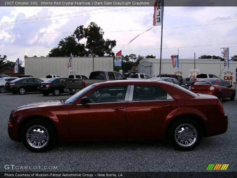 Inferno Red Crystal Pearlcoat / Dark Slate Gray/Light Graystone 2007 Chrysler 300