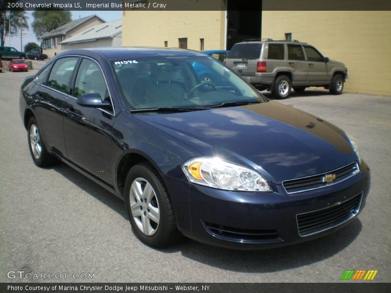 Imperial Blue Metallic / Gray 2008 Chevrolet Impala LS