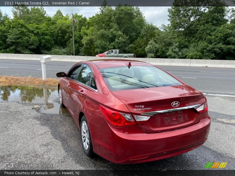 Venetian Red / Camel 2011 Hyundai Sonata GLS