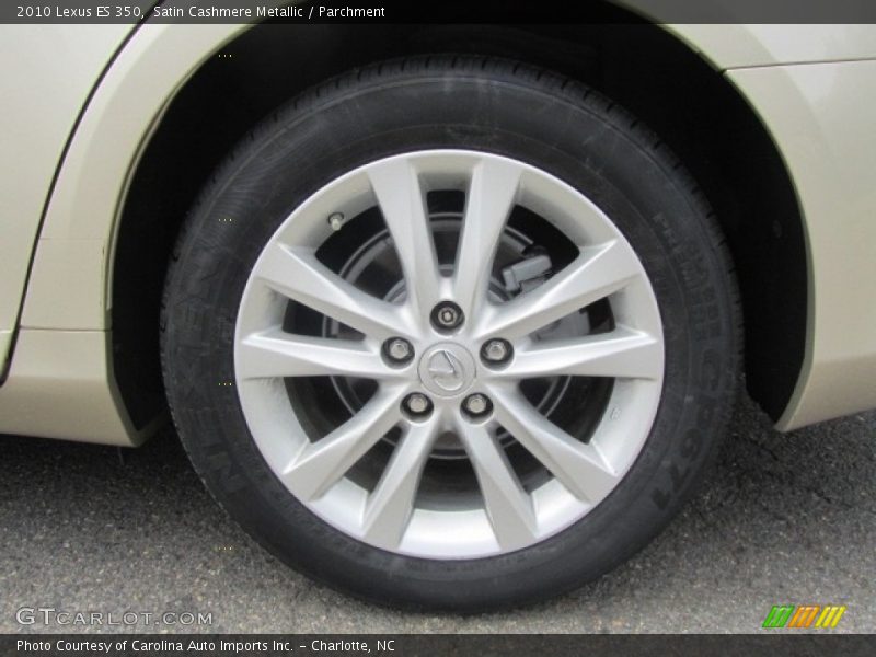 Satin Cashmere Metallic / Parchment 2010 Lexus ES 350