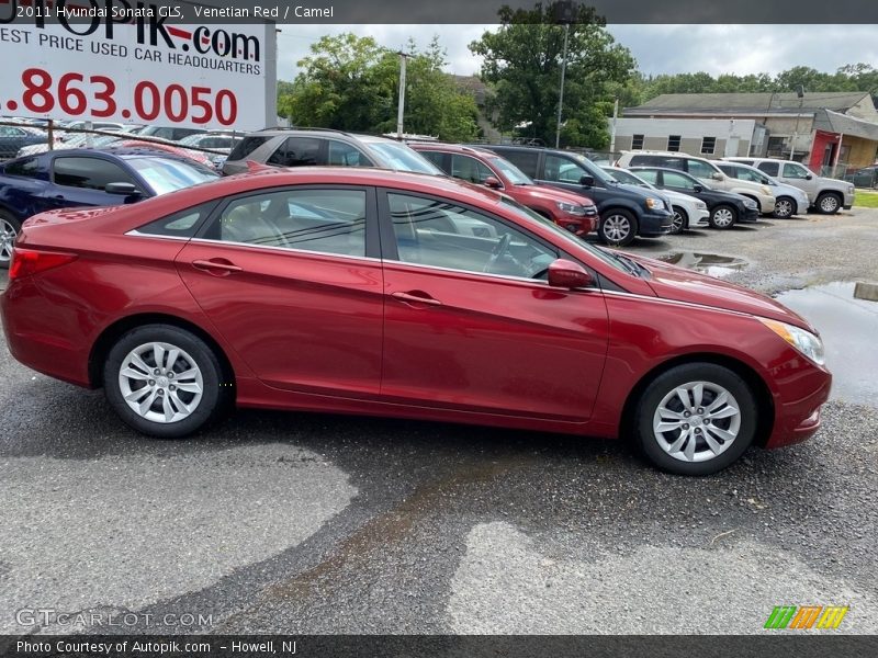 Venetian Red / Camel 2011 Hyundai Sonata GLS