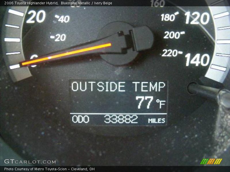 Bluestone Metallic / Ivory Beige 2006 Toyota Highlander Hybrid