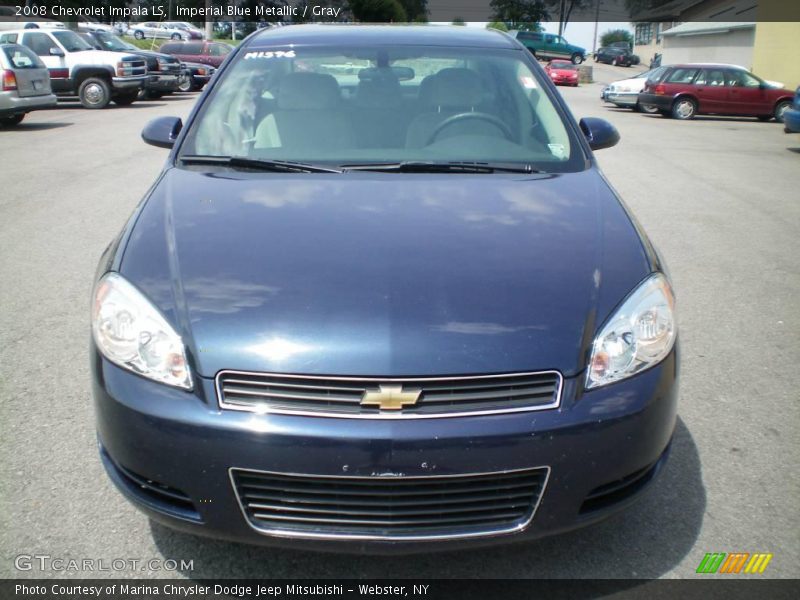 Imperial Blue Metallic / Gray 2008 Chevrolet Impala LS