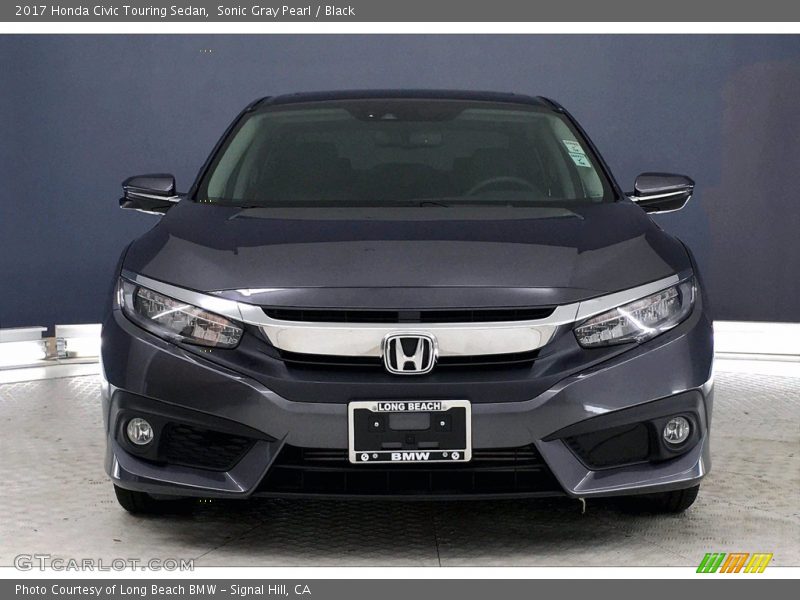 Sonic Gray Pearl / Black 2017 Honda Civic Touring Sedan