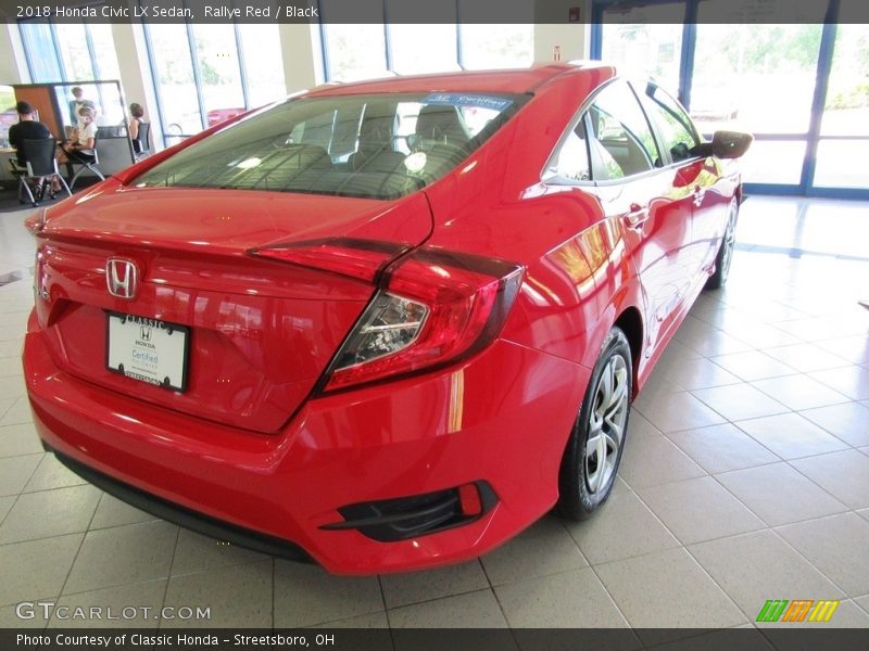 Rallye Red / Black 2018 Honda Civic LX Sedan
