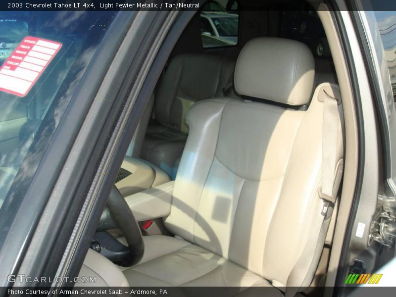 Light Pewter Metallic / Tan/Neutral 2003 Chevrolet Tahoe LT 4x4