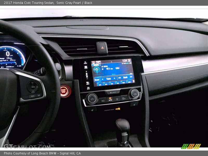 Sonic Gray Pearl / Black 2017 Honda Civic Touring Sedan