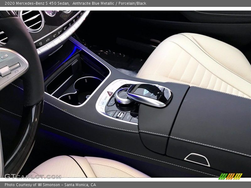 Anthracite Blue Metallic / Porcelain/Black 2020 Mercedes-Benz S 450 Sedan