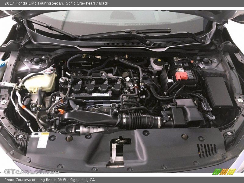 Sonic Gray Pearl / Black 2017 Honda Civic Touring Sedan