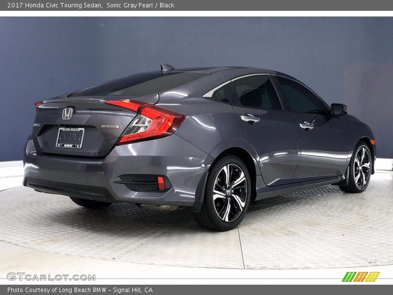Sonic Gray Pearl / Black 2017 Honda Civic Touring Sedan