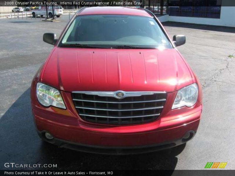 Inferno Red Crystal Pearlcoat / Pastel Slate Gray 2008 Chrysler Pacifica Touring