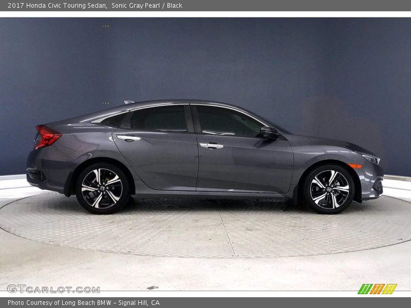 Sonic Gray Pearl / Black 2017 Honda Civic Touring Sedan