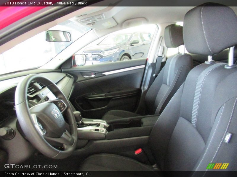 Rallye Red / Black 2018 Honda Civic LX Sedan