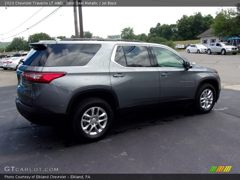 Satin Steel Metallic / Jet Black 2020 Chevrolet Traverse LT AWD