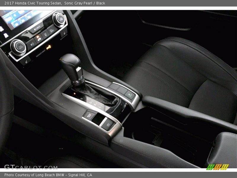 Sonic Gray Pearl / Black 2017 Honda Civic Touring Sedan