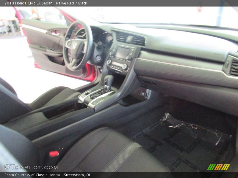 Rallye Red / Black 2018 Honda Civic LX Sedan
