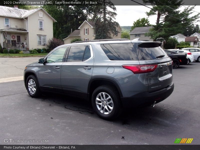 Satin Steel Metallic / Jet Black 2020 Chevrolet Traverse LT AWD