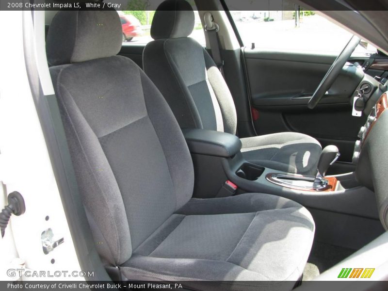 White / Gray 2008 Chevrolet Impala LS