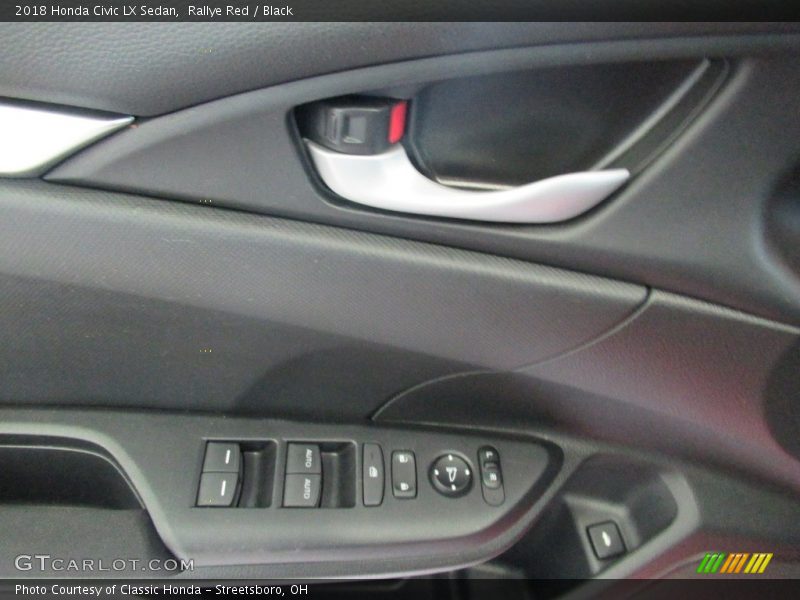 Rallye Red / Black 2018 Honda Civic LX Sedan