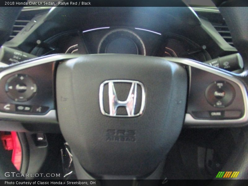 Rallye Red / Black 2018 Honda Civic LX Sedan