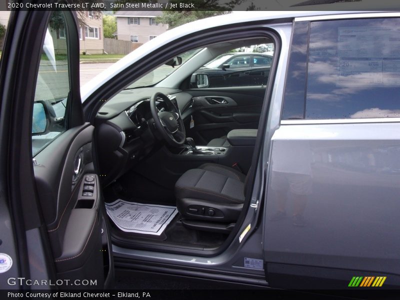 Satin Steel Metallic / Jet Black 2020 Chevrolet Traverse LT AWD