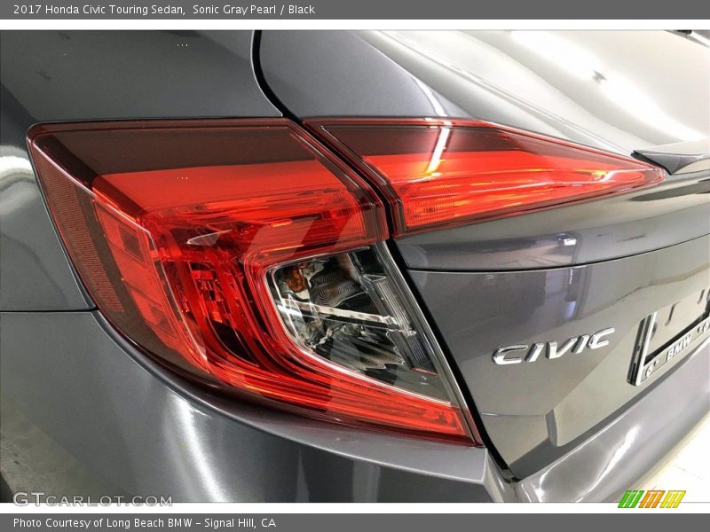 Sonic Gray Pearl / Black 2017 Honda Civic Touring Sedan