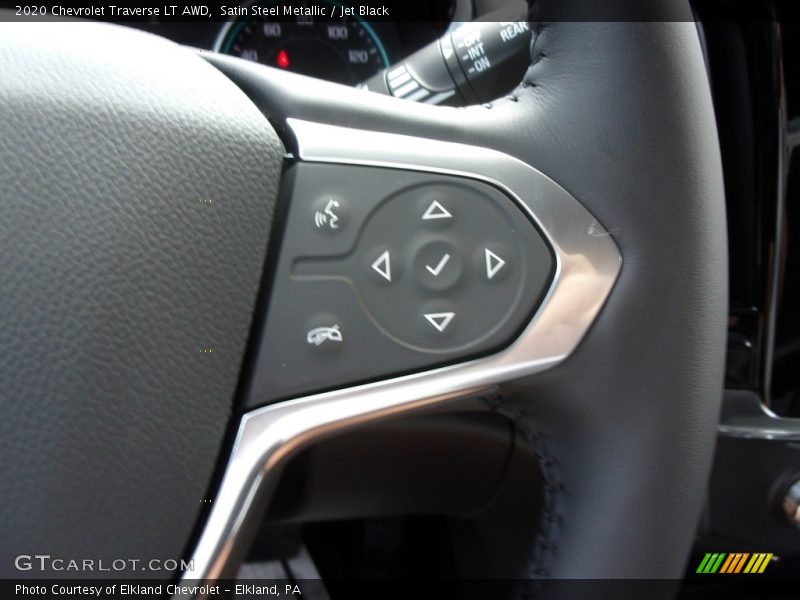 Satin Steel Metallic / Jet Black 2020 Chevrolet Traverse LT AWD