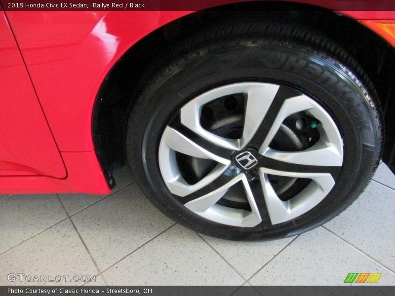 Rallye Red / Black 2018 Honda Civic LX Sedan