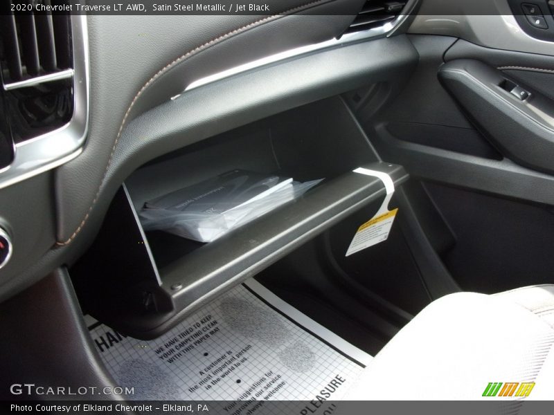 Satin Steel Metallic / Jet Black 2020 Chevrolet Traverse LT AWD