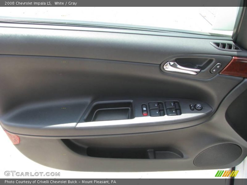 White / Gray 2008 Chevrolet Impala LS