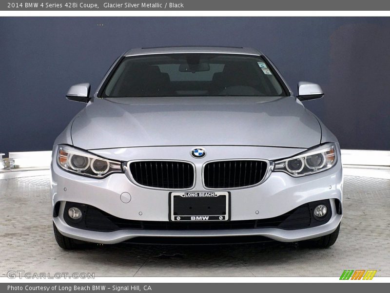 Glacier Silver Metallic / Black 2014 BMW 4 Series 428i Coupe