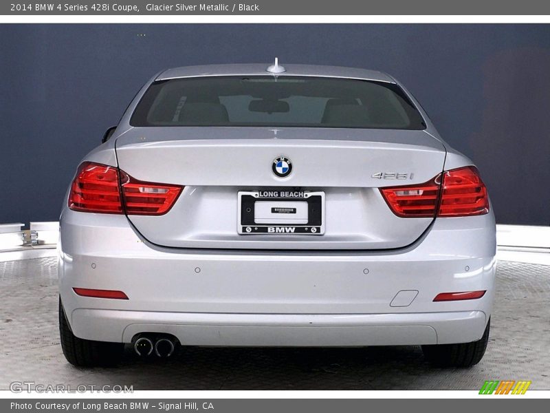Glacier Silver Metallic / Black 2014 BMW 4 Series 428i Coupe