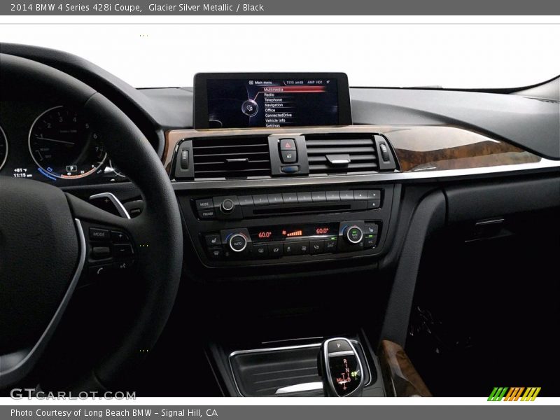 Glacier Silver Metallic / Black 2014 BMW 4 Series 428i Coupe