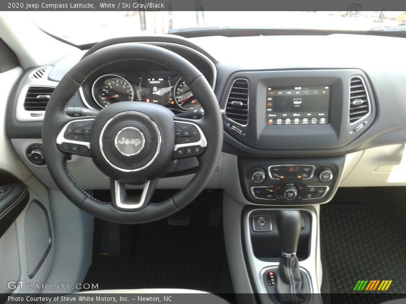 White / Ski Gray/Black 2020 Jeep Compass Latitude