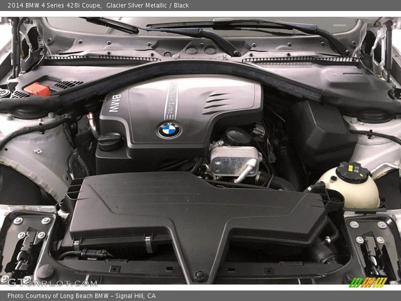 Glacier Silver Metallic / Black 2014 BMW 4 Series 428i Coupe