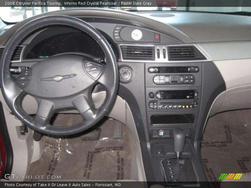Inferno Red Crystal Pearlcoat / Pastel Slate Gray 2008 Chrysler Pacifica Touring
