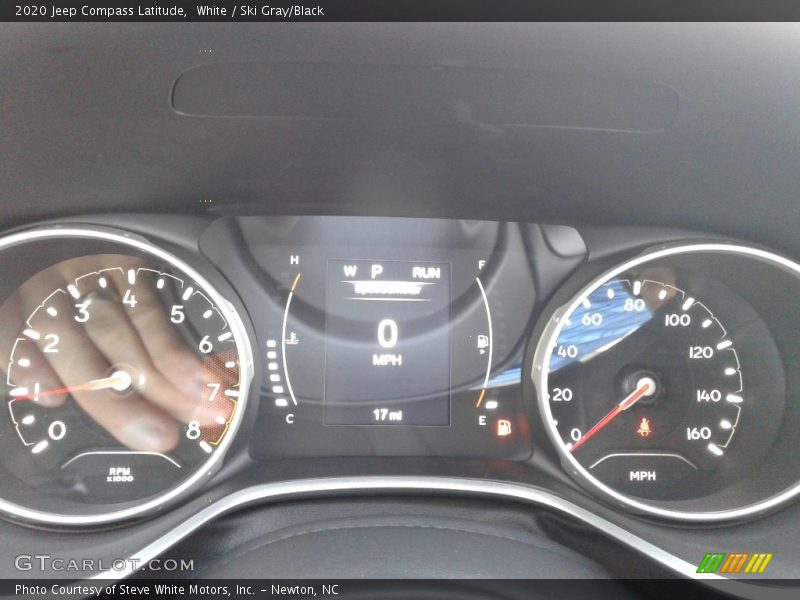 White / Ski Gray/Black 2020 Jeep Compass Latitude