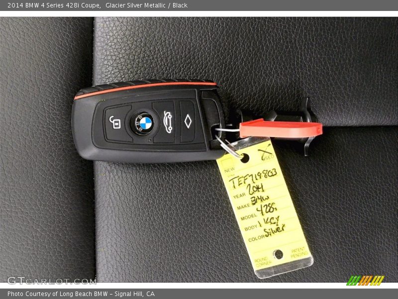 Glacier Silver Metallic / Black 2014 BMW 4 Series 428i Coupe