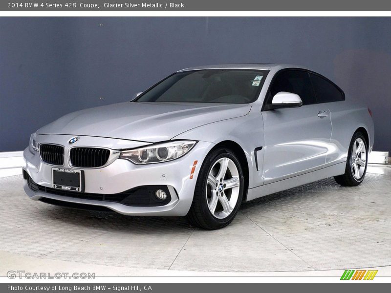 Glacier Silver Metallic / Black 2014 BMW 4 Series 428i Coupe