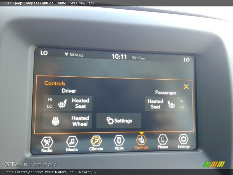 White / Ski Gray/Black 2020 Jeep Compass Latitude