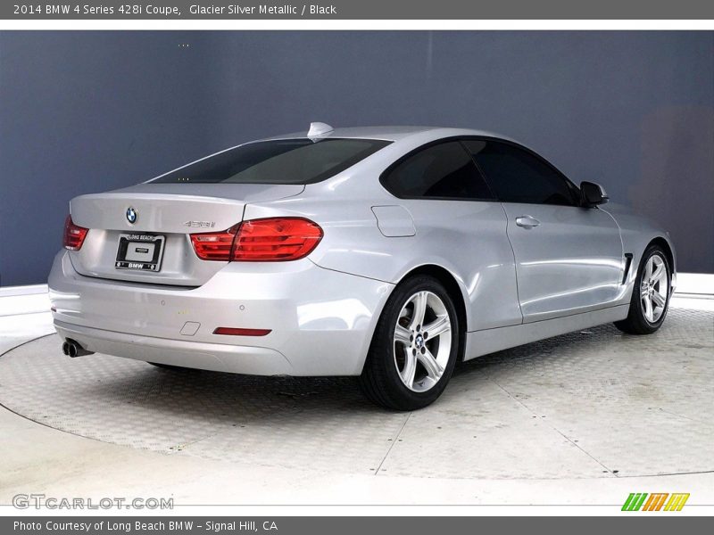 Glacier Silver Metallic / Black 2014 BMW 4 Series 428i Coupe